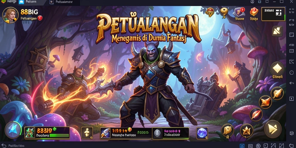 Tampilan antarmuka <strong>88BIG</strong> saat berlaga di petualangan.