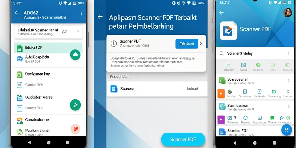 Tampilan antarmuka ADG62 yang sederhana dan fungsional untuk Scanner PDF.