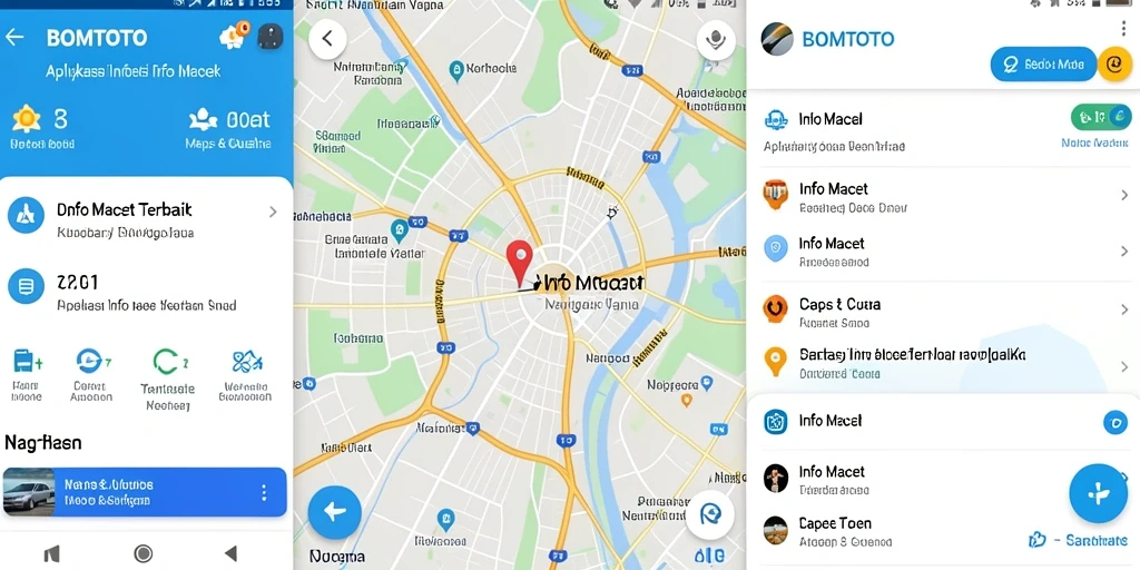 Antarmuka utama BOMTOTO menunjukkan informasi kemacetan terkini.