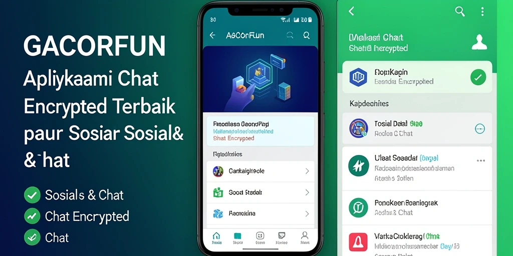 Tampilan antarmuka GACORFUN yang sederhana dan intuitif untuk Chat Encrypted.