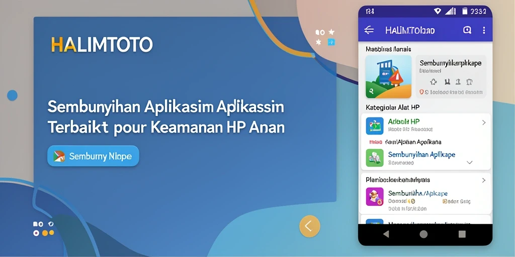 Antarmuka HALIMTOTO yang menampilkan fitur Sembunyikan Aplikasi dengan mudah.