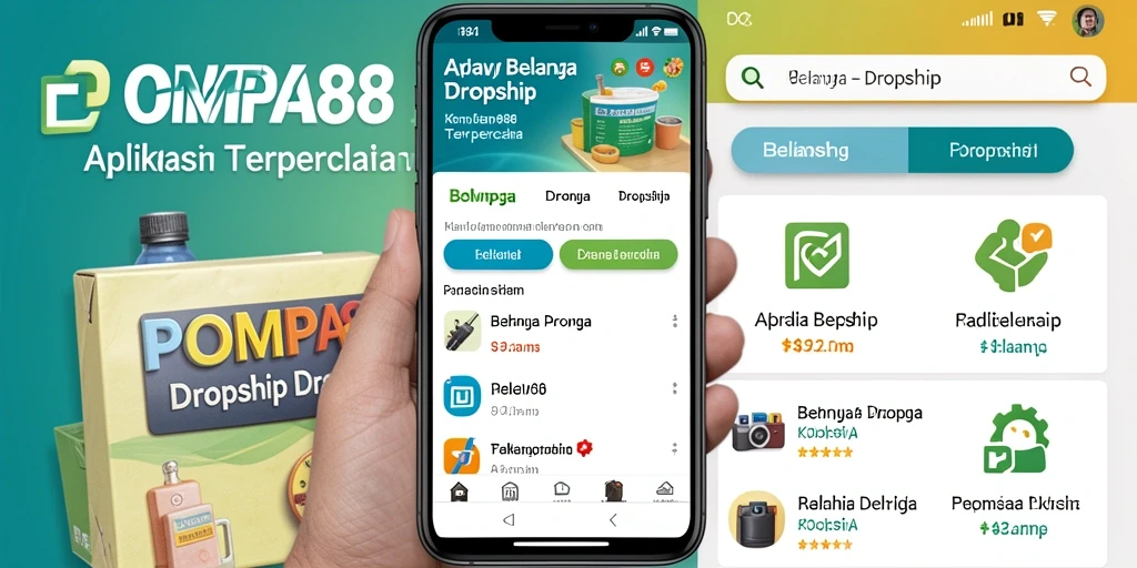 Antarmuka pengguna POMPA88 yang intuitif untuk berbelanja dropship.
