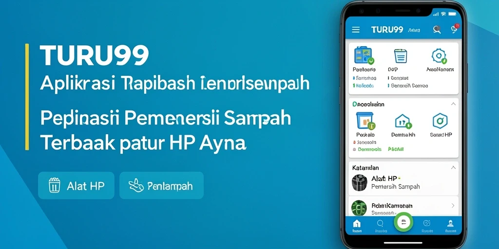 Antarmuka TURU99 yang sederhana dan efektif untuk pembersihan sampah.